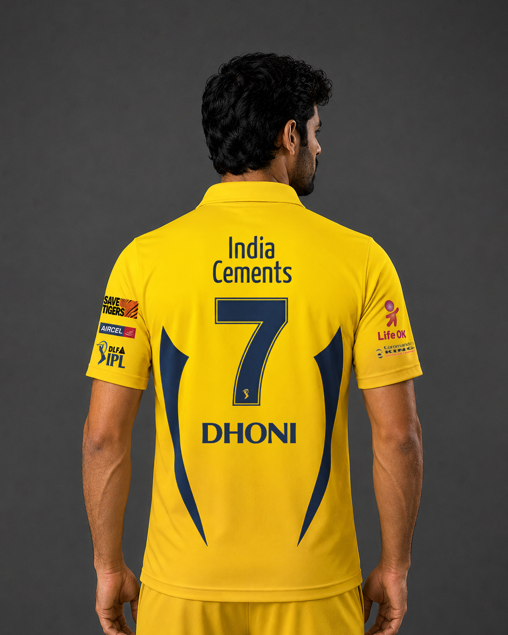 CSK Retro DHONI Jersey