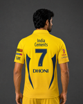 CSK Retro DHONI Jersey