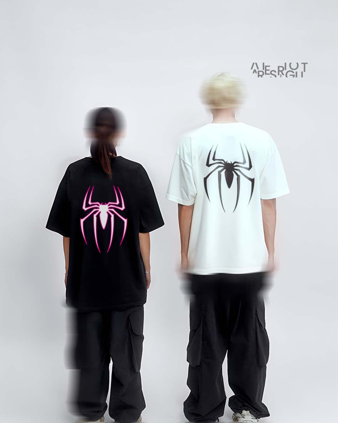 Spider couple premium tee
