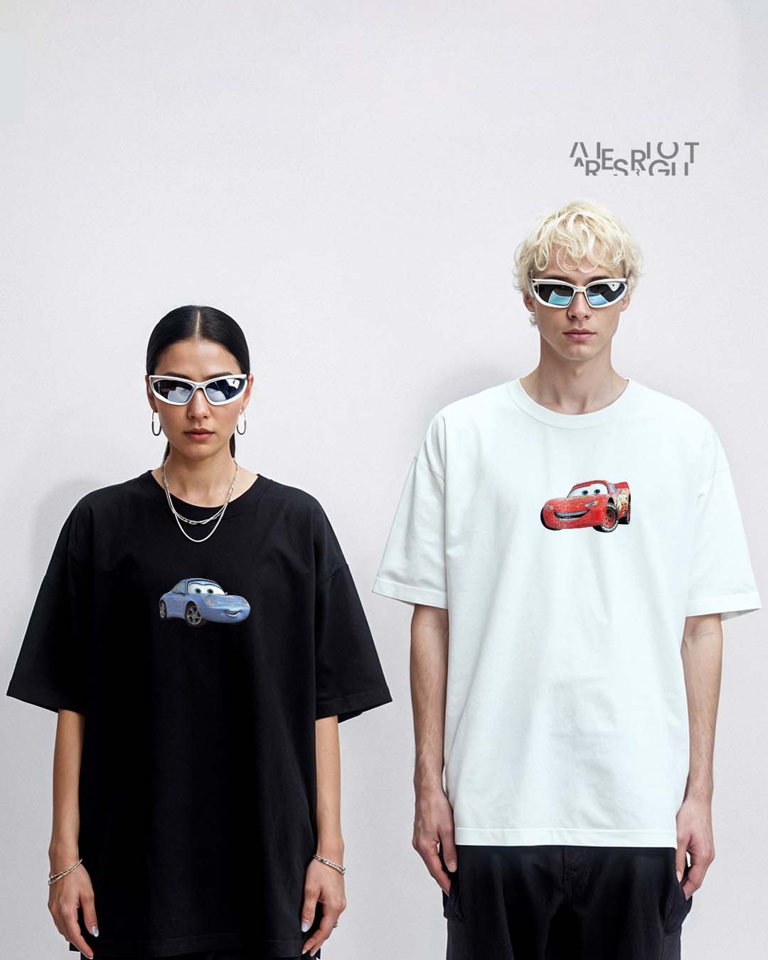 Sally and MC Queen couple tees premium